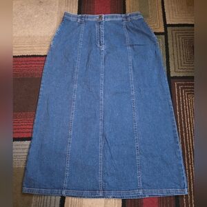 Denim&Co Classic Blue Jean Skirt